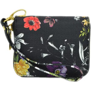 Small Wallet/Wristlet-Dark Floral