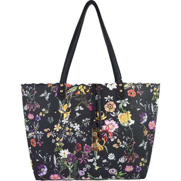 Scallop Tote Bag-Black - Image 7