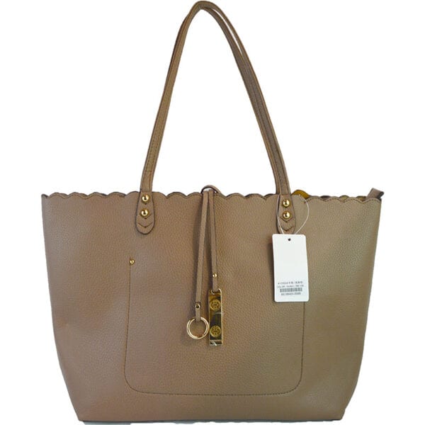 Scallop Tote Bag-Black - Image 5