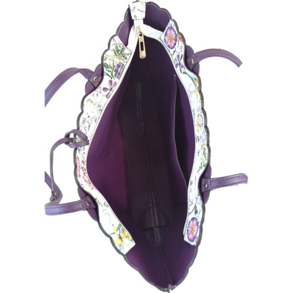 Scallop Tote Bag-Black - Image 2