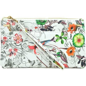 Wristlet with Front Pocket-Floral
