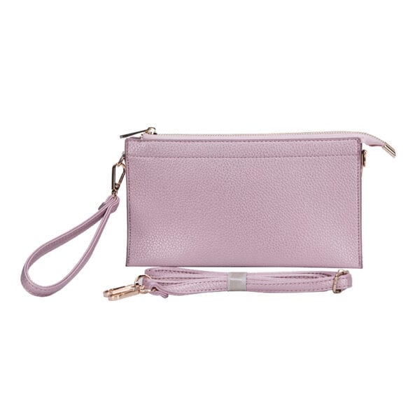 Crossbody Bag with Wristlet Handle-Ivory - Image 6