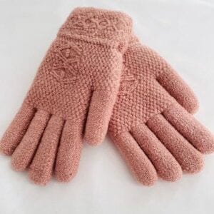Knit Gloves-Dusty Rose