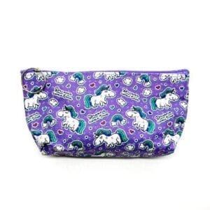 Unicorn Zippered Pouch-Purple