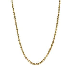 14K Yellow Gold Twisted Link-20 inch