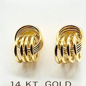 14K Large Love Knot Post