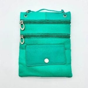 Leather Crossbody Bag-Green