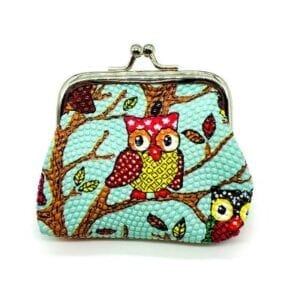 Mint Green Beaded Coin Purse