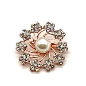 Rose-Gold Tone Brooch