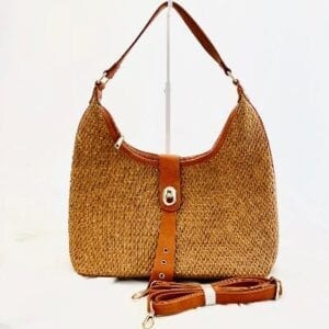 Two-tone Weave Handbag
