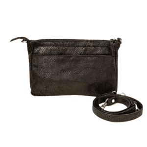 Leather Crossbody Bag – Black