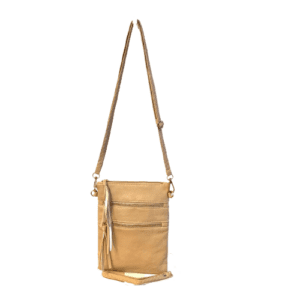 Crossbody Bag/Wristlet – Beige – 2 in 1
