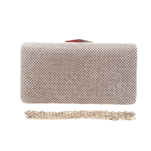 Rhinestone Clutch Evening Bag - Silver