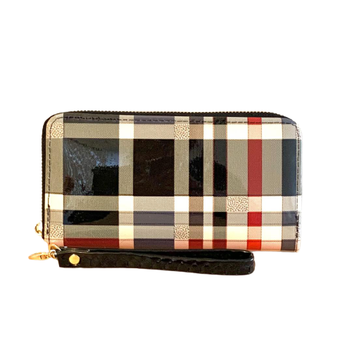 Wristlet/Wallet - Patent Leather Plaid - Your Perfect Gifts