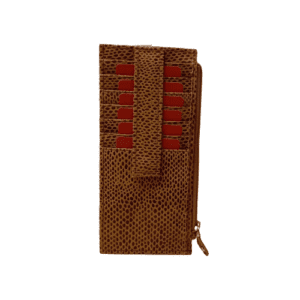 Leather Credit Card Wallet – Brown